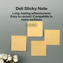 Deli kraft Sticky note pad 76x76mm 3 '' × 3 '' 80 halaman EA03893