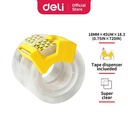 Deli selotip transparan mudah dirobek 18mm * 20y * 45um putih EA30701