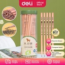 Deli Pensil kayu/ Pencil - 2B 50pcs/tabung - Sudah diasah 58118
