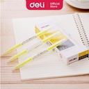 Deli Highlighter 6-Warna Candy, cocok untuk pelajar Double Lead S623