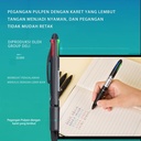 Deli pulpen cetek warna-warni empat warna 0.7mm pulpen pelajar 33390