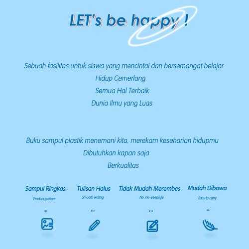 Deli Notebook A5 72 Lembar dengan pinggiran plastik T3272