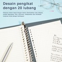 Deli Loose-Leaf Buku Notebook spiral A5 60 lembar HA560