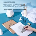 Deli sketch book A4 40 lembar , buka vertikal,atau diputar 73357