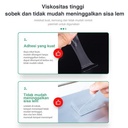 Deli Doble tape transparan 3cmx1.5m/1mm bau tidak menyengat 33605