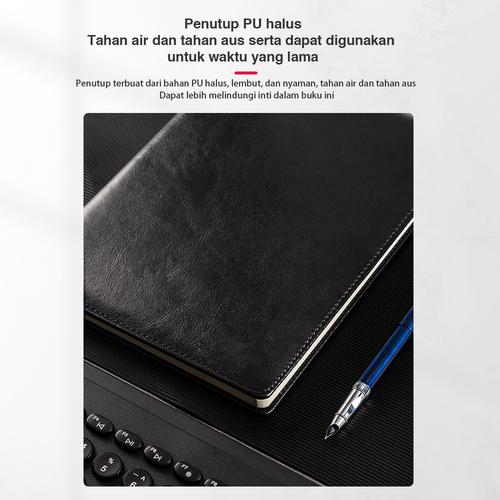 Deli Buku Notebook Cover Kulit Bahan Bagus dan Tahan Lama 7993