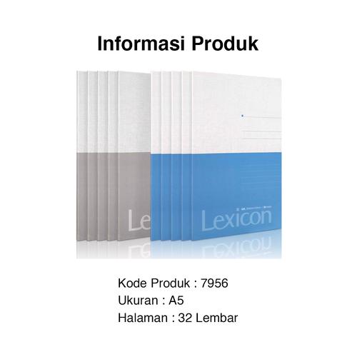 Deli Buku Notebook tanpa jilid kawat A5 32 lembar 7956