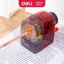 Deli Rautan Putar Pensil Transparan φ8mm Pisau ekstra tajam ER10800