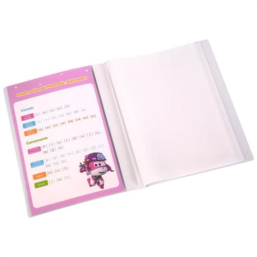 Deli Super Wings Display Book 0.75mm , saku 0.03mm A4 2 Warna EZ55802