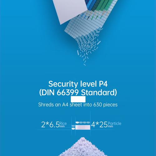 Deli Penghancur Kertas Kapasitas 5 lembar ukuran 4 * 25mm Putih E9939