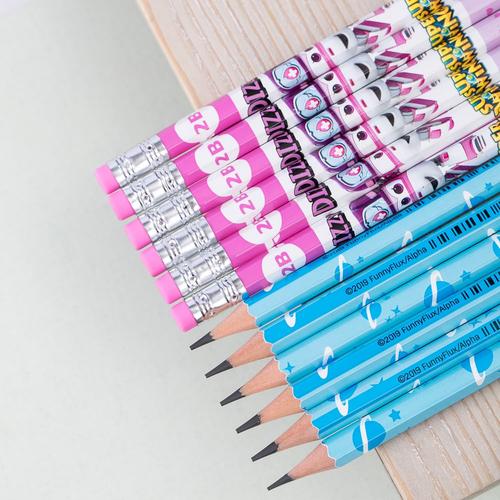 Deli Graphite Pensil 2B Karakter Super Wings(random) 12pcs/Box EU53500