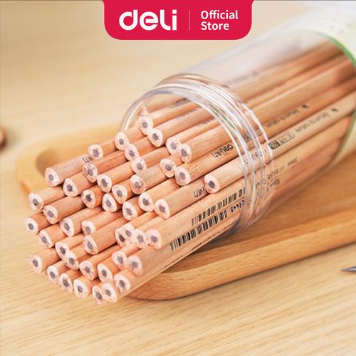 Deli Pensil kayu/ Pencil - 2B 50pcs/tabung - Sudah diasah 58118