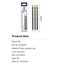 Deli EU20200 Graphite Pencil With eraser