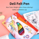 Deli EC10020 felt pen 24 colors