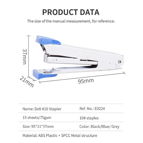 Deli Staples / Stapler - #10 - Warna mewah modern untuk kantor E0224