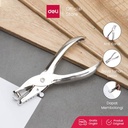 Deli E0114 Pembolong kertas-1-hole Metal Plier Punch 8sheets