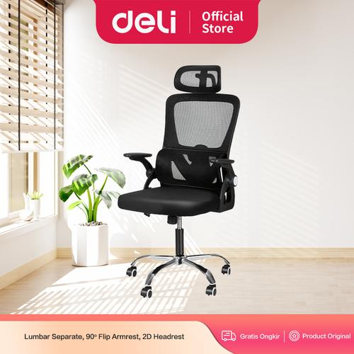 Deli Kursi Kantor / Kursi Kerja Jaring / Office Chair Adjustable E4960