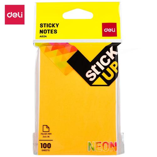 Deli EA02402 Memo tempel - Sticky Notes 76×101mm 3''×4'' 100 sheet