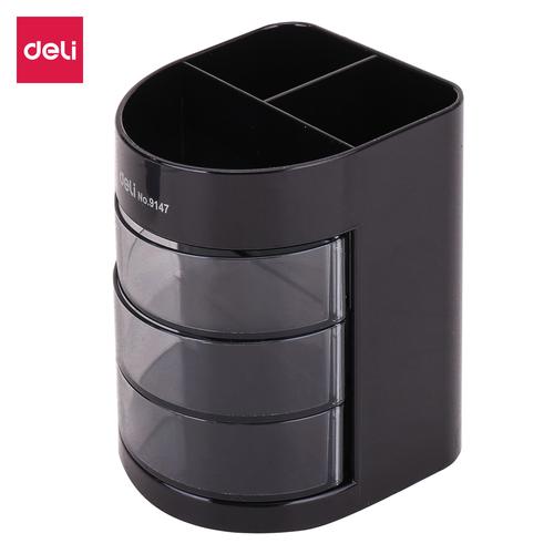 Deli E9147 Tempat Alat Tulis-PS Desk Organizer 6 Comp.