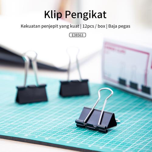 Deli E38563 Office Consumable/Binder Klip-Binder Clips 32mm