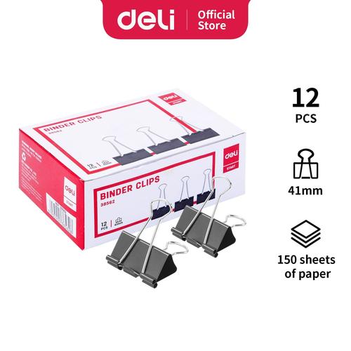 Deli E38562 Office Consumable/Binder Klip-Binder Clips 41mm
