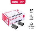Deli E38562 Office Consumable/Binder Klip-Binder Clips 41mm