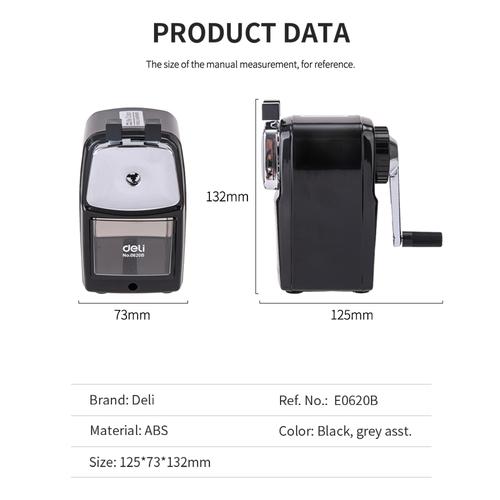 Deli E0620 Rautan Meja-Metal Rotary Pencil Sharpener