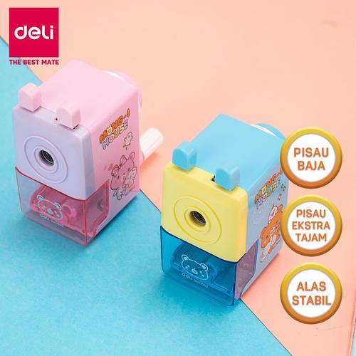 Deli E0642 Rautan Meja-Rotary Pencil Sharpener