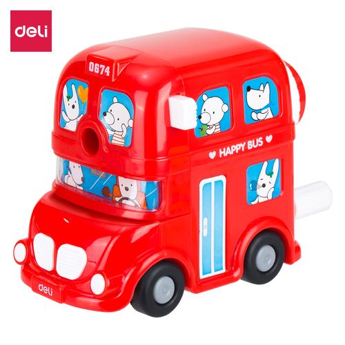 Deli E0674 Rautan Meja-Bus Rotary Pencil Sharp