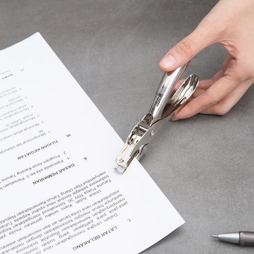 Deli E0114 Pembolong kertas-1-hole Metal Plier Punch 8sheets