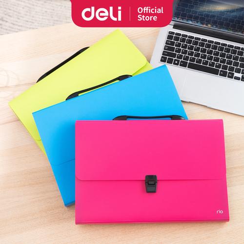 Deli EB40402 Expanding File-Rio Buckled w/handle FC 13P 3C