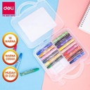 DELI - EC20114 / Crayon Anak-Anak Isi 18 / Alat Lukis Murah