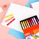 DELI - EC20110 / Crayon Anak Isi 18 PCS / Peralatan Sekolah Murah