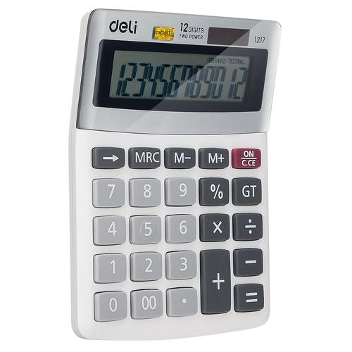 DELI - E1217 / Kalkulator Retro 12 Digit / Peralatan Kantor Murah
