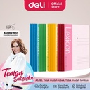 DELI "BACK TO SCHOOL" BUNDLE - 1 Office Briefcase, 5 Gel Pen (Black), 1 Soft Cover Notebook, 1 Correction Tape