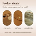 Vusign Tas Kosmetik Kulit Leather Make Up Bag Pouch 23cm VS649