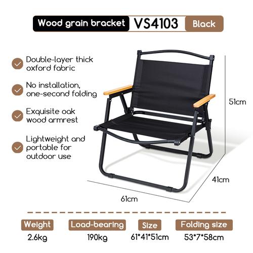 Deli Spanspace Kursi Lipat Camping Kursi Taman Folding Chair VS4103