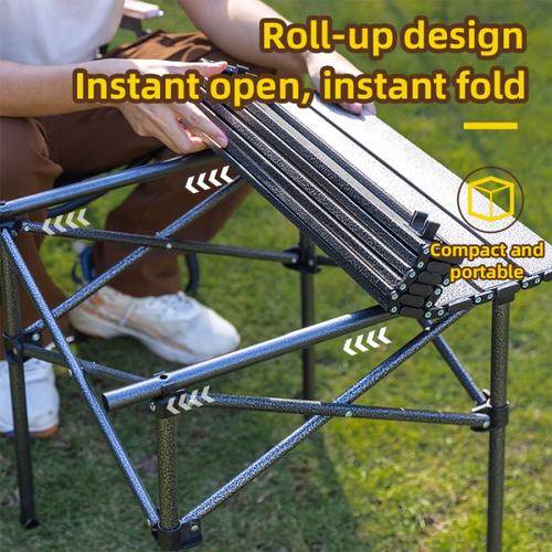 Deli Spanspace Meja Lipat Alumunium Foldable Camping TableCombo VS4101
