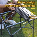 Deli Spanspace Meja Lipat Alumunium Foldable Camping TableCombo VS4101