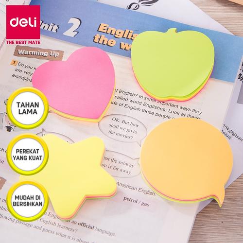 Deli EA03202 Memo tempel - Shape Sticky Notes 76×76mm 3''