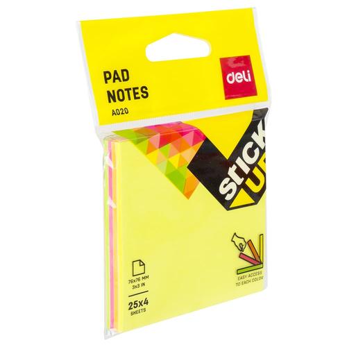 Deli EA02002 Memo tempel - Flip Sticky Notes 76×76mm 3''