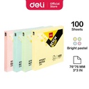 Deli EA01303 Memo tempel - Sticky Notes 76×76mm 3''×3'' 100 sheet