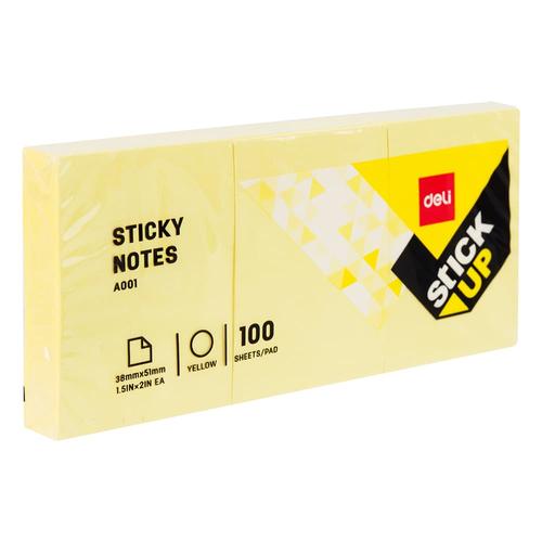 Deli EA00153 Memo tempel - Sticky Notes 38×51mm 1.5''×2'' 3 sheet