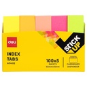 Deli EA11402 Memo Indeks - Paper Index Tabs 50×12mm 5×100sheet