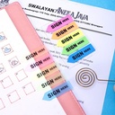 Deli EA11302 Memo Indeks - Sign Here Film Index Tabs 44×12mm