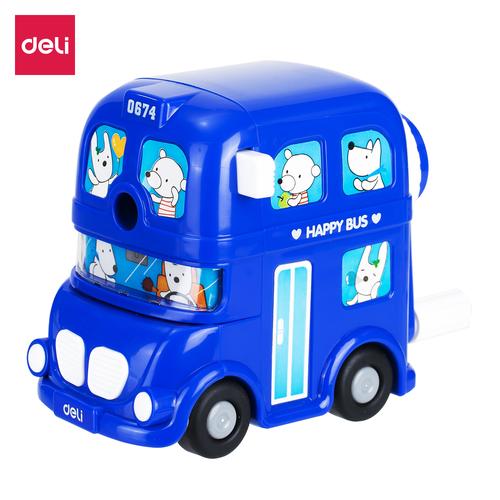 Deli E0674 Rautan Meja-Bus Rotary Pencil Sharp