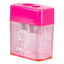 Deli E0526 Rautan-2-hole Sharpener w/canister φ7mm φ1