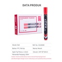 Deli EU10040 Permanent Marker/Spidol Permanen-Merah