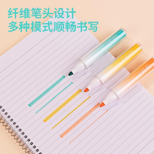Deli Highlighter / Penanda Teks Isi 3 Warna Terang SK177