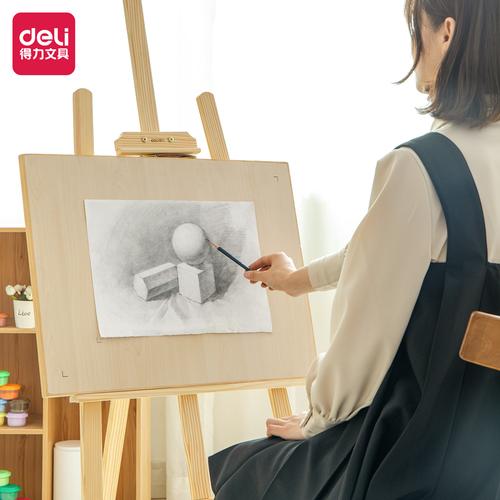 Deli Easel / Stand Kayu / Tripod Lukis 117 CM Kokoh 73911
